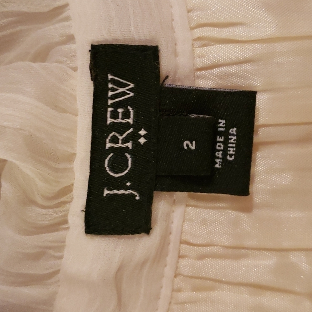 J. Crew Ruffle Collar Cream Cami - Picture 14 of 16
